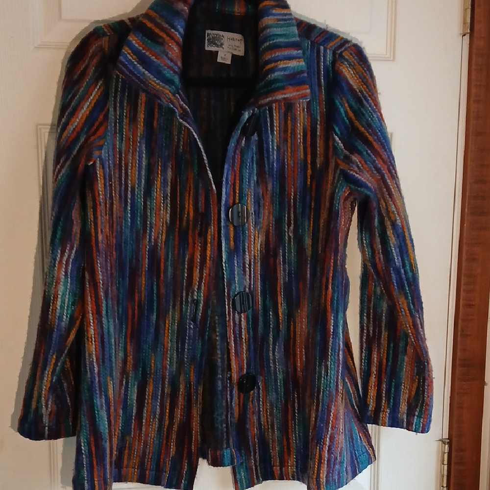 Multicolor Striped Women's Jacket